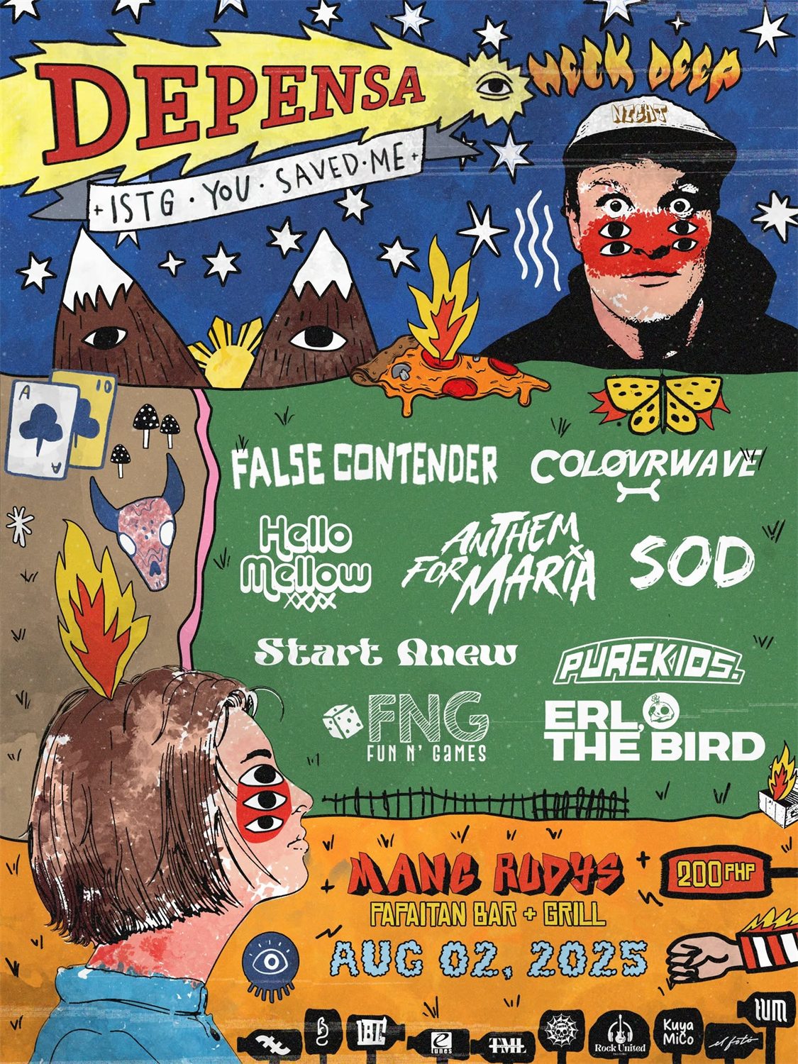 Poster for a Depensa gig